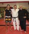 Collaboro con i Maestri Mario Bolchakoff (kimono bianco) e Pantaleo Gianni ( Kimono nero )fondatori della Progressive Martial Arts School Tenken Ryu